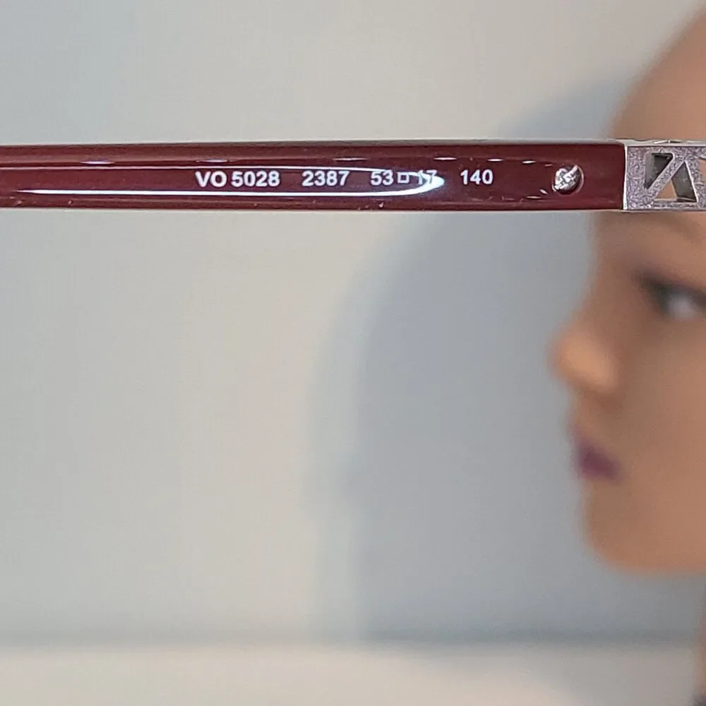 Vogue Eyeglasses Frames VO5028 2387 Plum Purple Cat Eye Full Rim 53-17-140